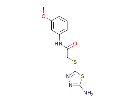 2-amino-5-[(3-methoxyphenylcarbamoyl)methylthio]-1,3,4-thiadiazole