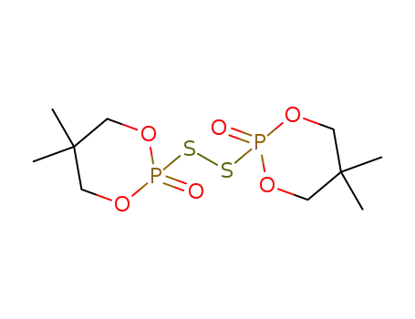 Molecular Structure of 15995-44-5 (1,3,2-Dioxaphosphorinane, 2,2'-dithiobis[5,5-dimethyl-, 2,2'-dioxide)