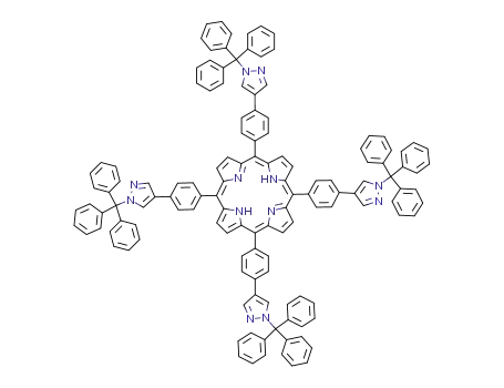 5,10,15,20-tetrakis(4-(1-trityl-pyrazol-4-yl)phenyl)porphyrin
