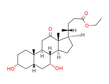 3α.7α-dihydroxy-12-oxo-5β-cholanoic acid-(24)-ethyl ester