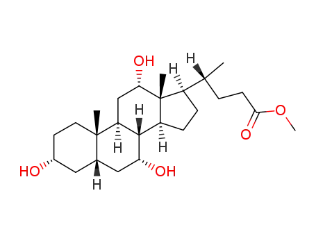 Molecular Structure of 1448-36-8 (CHOLIC ACID METHYL ESTER)