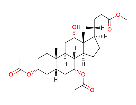 Methyl 3-alpha,7-alpha-diacetoxy-12-alpha-hydroxy-5-beta-cholan-24-oate