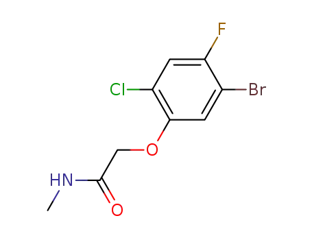 N-methyl-(5-bromo-2-chloro-4-fluorophenoxy)acetic acid amide