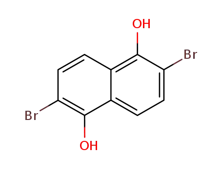 Molecular Structure of 84-59-3 (2,6-DIBROMO-1,5-DIHYDROXYNAPHTHALENE)