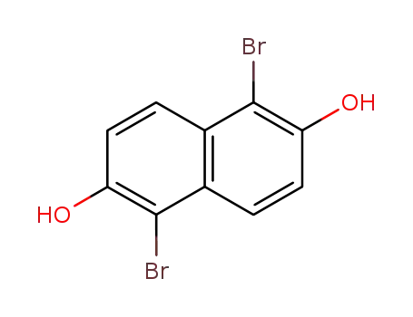Molecular Structure of 132178-78-0 (1,5-Dibromonaphthalene-2,6-diol)