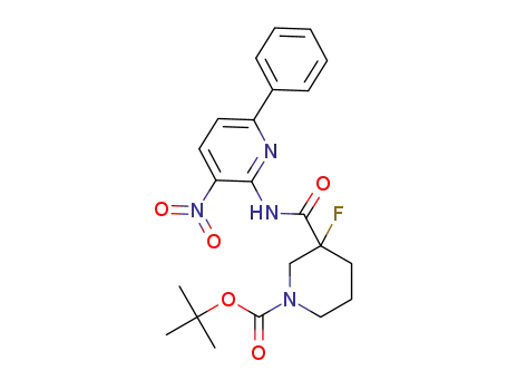 tert-butyl 3-fluoro-3-((3-nitro-6-phenylpyridin-2-yl)carbamoyl)piperidine-1-carboxylate