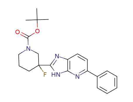tert-butyl 3-fluoro-3-(5-phenyl-3H-imidazo[4,5-b]pyridin-2-yl)piperidine-1-carboxylate