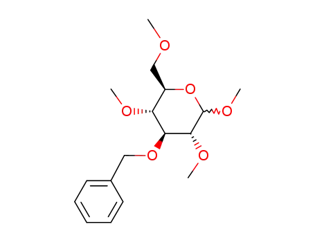 methyl-(O3-benzyl-O2,O4,O6-trimethyl-ξ-D-glucopyranoside)