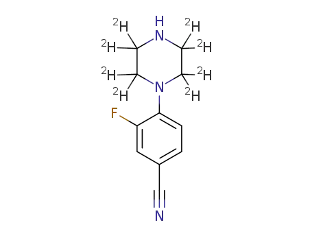 3-fluoro-4-(piperazin-1-yl-2,2,3,3,5,5,6,6-d8)benzonitrile