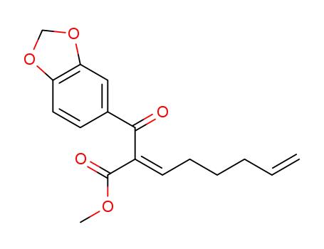 methyl (E)-2-(benzo[d][1,3]dioxole-5-carbonyl)octa-2,7-dienoate