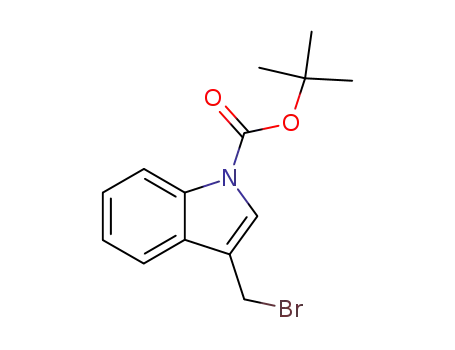 Molecular Structure of 96551-21-2 (TERT-BUTYL 3-BROMOMETHYL-INDOLE-1-CARBOXYLATE)