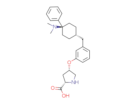 (2S,4S)-4-(3-((4-(dimethylamino)-4-phenylcyclohexyl)methyl)phenoxy)pyrrolidine-2-carboxylic acid