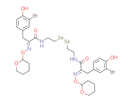 (2E,2'E)-N,N'-[diselanediylbis(ethane-2,1-diyl)]bis[3-(3-bromo-4-hydroxyphenyl)-2-{[(tetrahydro-2H-pyran-2-yl)oxy]imino}propanamide]