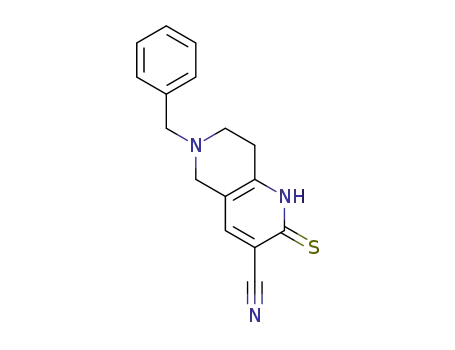 6-benzyl-2-thioxo-1,2,5,6,7,8-hexahydro-1,6-naphthyridine-3-carbonitrile