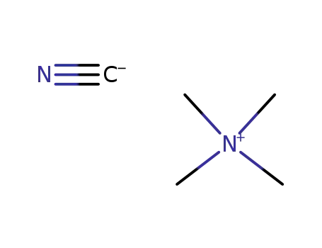 Molecular Structure of 23237-02-7 (Methanaminium, N,N,N-trimethyl-, cyanide (9CI))