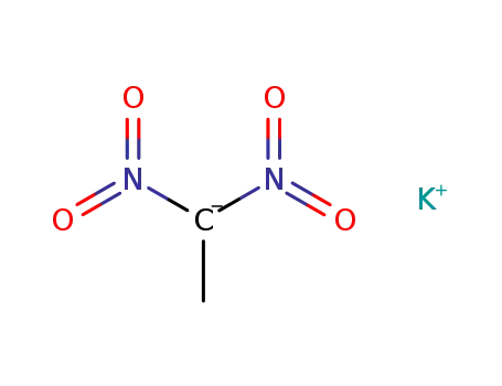Molecular Structure of 2517-91-1 (Ethane, 1,1-dinitro-, ion(1-), potassium)