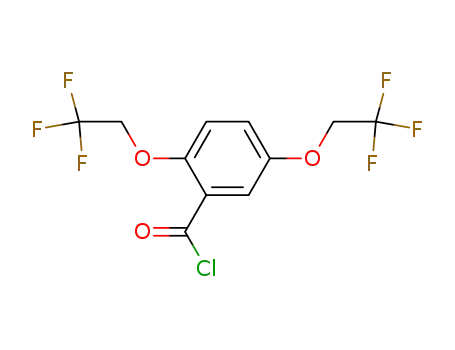 Molecular Structure of 50778-59-1 (Benzoyl chloride, 2,5-bis(2,2,2-trifluoroethoxy)-)