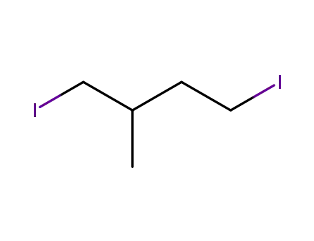 Molecular Structure of 66688-32-2 (Butane, 1,4-diiodo-2-methyl-)