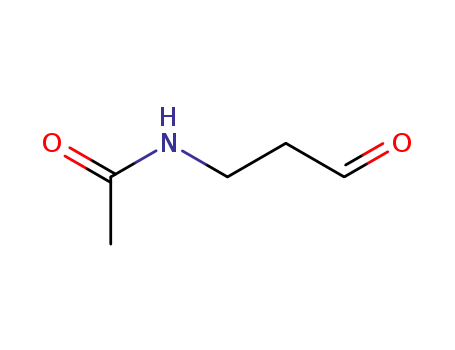 Molecular Structure of 73323-68-9 (N-(3-oxopropyl)acetamide)