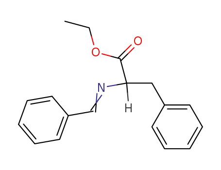 3-Phenyl-2-{[1-phenyl-meth-(E)-ylidene]-amino}-propionic acid ethyl ester