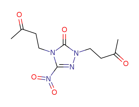 5-Nitro-2,4-bis-(3-oxo-butyl)-2,4-dihydro-[1,2,4]triazol-3-one