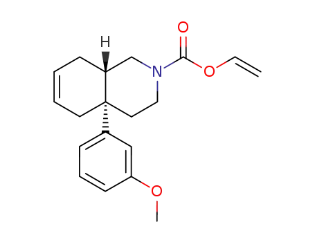 ethenyl (+/-)-trans-3,4,4a,5,8,8a-hexahydro-4a-(3-methoxyphenyl)-2(1H)-isoquinolinecarboxylate