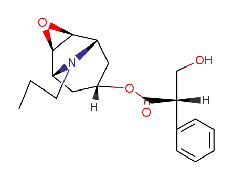 (S)-3-hydroxy-2-phenyl-propionic acid 9-propyl-(1rN,2tH,4tH,5cN)-3-oxa-9-aza-tricyclo[3.3.1.02,4]non-7t-yl ester