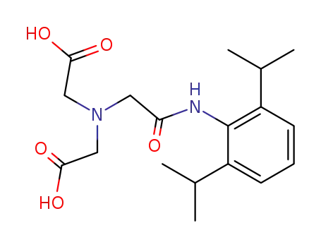 Molecular Structure of 65717-97-7 (N-(2,6-DIISOPROPYLPHENYL-CARBAMOYLMETHYL)IMINODIACETIC ACID)