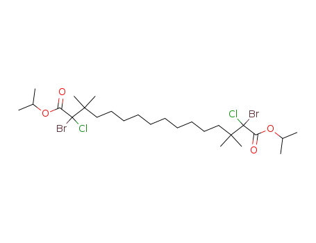 bis(1-methylethyl) 2,15-dibromo-2,15-dichloro-3,3,14,14-tetramethyl-1,16-hexadecanedioate