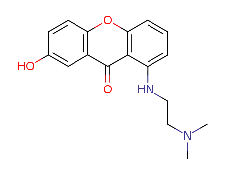 Molecular Structure of 86456-18-0 (1-{[2-(dimethylamino)ethyl]amino}-7-hydroxy-9H-xanthen-9-one)