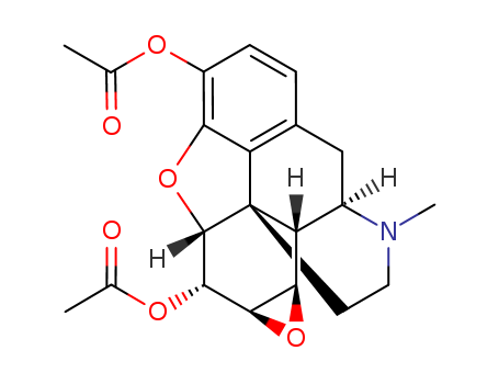 77632-95-2,heroin-7,8-oxide,1,5-Methano-2H-benzofuro[3,2-e]oxireno[h]isoquinoline,morphinan-3,6-diol deriv.; Diacetylmorphine 7,8-oxide; Heroin 7,8-oxide