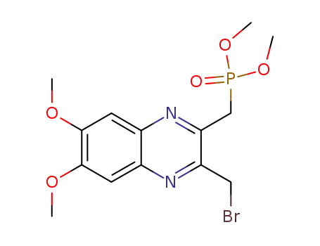 <<3-(bromomethyl)-6,7-dimethoxy-2-quinoxalinyl>methyl>phosphonic acid dimethyl ester