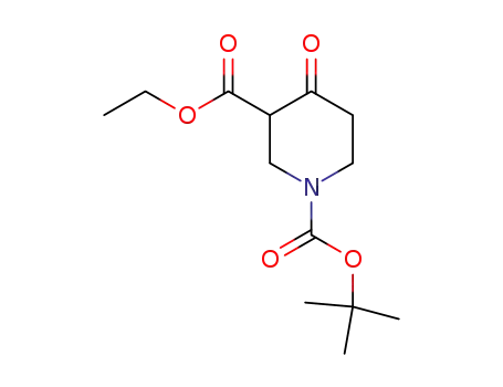Molecular Structure of 98977-34-5 (N-Boc-3-carboethoxy-4-piperidone)