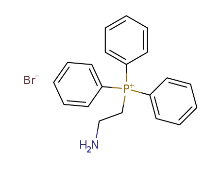 Molecular Structure of 89996-00-9 (Phosphonium, (2-aminoethyl)triphenyl-, bromide)