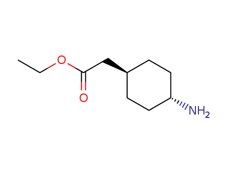Molecular Structure of 76308-28-6 (Cyclohexaneacetic acid,4-aMino-,ethyl ester,trans-)