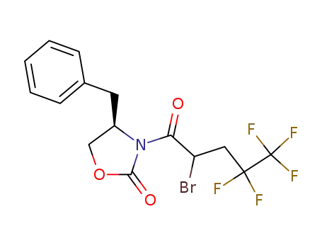 (2RS,4R)-3-(2-bromo-4,4,5,5,5-pentafluoro-1-oxopentyl)-4-(phenylmethyl)-2-oxazolidinone