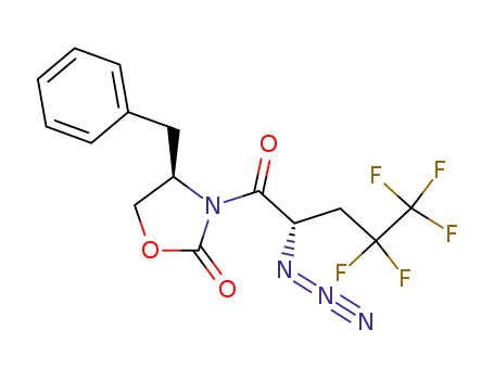 (2S,4R)-3-(2-azido-4,4,5,5,5-pentafluoro-1-oxopentyl)-4-(phenylmethyl)-2-oxazolidinone