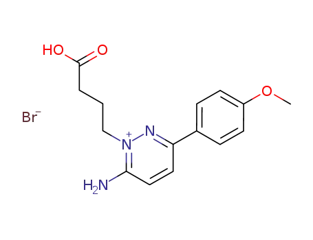 2-(3-carboxypropyl)-3-amino-6-(4-methoxyphenyl)pyridazinium bromide