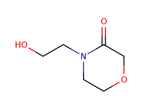 Molecular Structure of 41036-01-5 (4-(2-hydroxyethyl)morpholin-3-one)