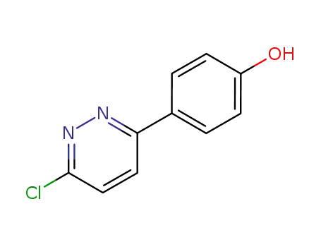 Molecular Structure of 99708-46-0 (3-CHLORO-6-(4-HYDROXYPHENYL)-PYRIDAZINE)