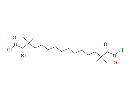 2,15-dibromo-3,3,14,14-tetramethyl hexadecane-1,16-dioyl chloride
