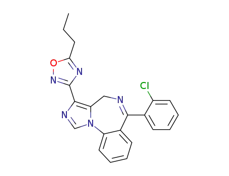 6-(2-Chloro-phenyl)-3-(5-propyl-[1,2,4]oxadiazol-3-yl)-4H-2,5,10b-triaza-benzo[e]azulene