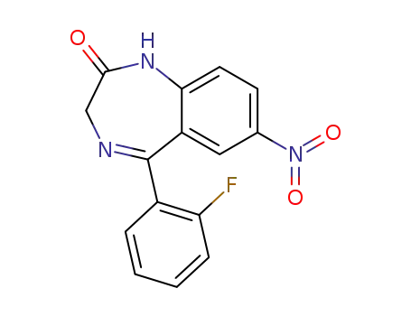 5-(2-fluorophenyl)-1,3-dihydro-7-nitro-2H-1,4-benzodiazepin-2-one
