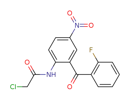 2‑(2‑chloroacetamido)‑5‑nitro‑2′‑fluorobenzophenone