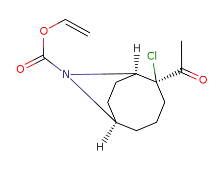 (1R,2S,6R)-2-Acetyl-2-chloro-9-aza-bicyclo[4.2.1]nonane-9-carboxylic acid vinyl ester
