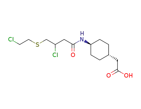 {4-[3-Chloro-4-(2-chloro-ethylsulfanyl)-butyrylamino]-cyclohexyl}-acetic acid