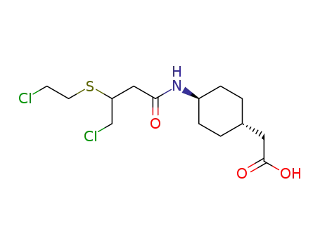 {4-[4-Chloro-3-(2-chloro-ethylsulfanyl)-butyrylamino]-cyclohexyl}-acetic acid