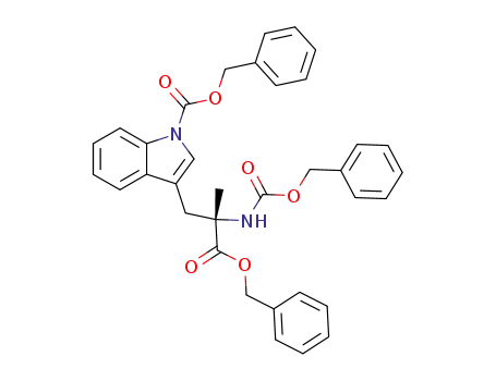 3-((S)-2-Benzyloxycarbonyl-2-benzyloxycarbonylamino-propyl)-indole-1-carboxylic acid benzyl ester