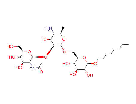 N-{(2S,3R,4R,5S,6R)-2-[(2S,3S,4S,5S,6R)-5-Amino-4-hydroxy-6-methyl-2-((2R,3S,4S,5R,6R)-3,4,5-trihydroxy-6-octyloxy-tetrahydro-pyran-2-ylmethoxy)-tetrahydro-pyran-3-yloxy]-4,5-dihydroxy-6-hydroxymethyl-tetrahydro-pyran-3-yl}-acetamide