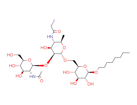 N-[(2R,3S,4S,5S,6S)-5-((2S,3R,4R,5S,6R)-3-Acetylamino-4,5-dihydroxy-6-hydroxymethyl-tetrahydro-pyran-2-yloxy)-4-hydroxy-2-methyl-6-((2R,3S,4S,5R,6R)-3,4,5-trihydroxy-6-octyloxy-tetrahydro-pyran-2-ylmethoxy)-tetrahydro-pyran-3-yl]-2-iodo-acetamide
